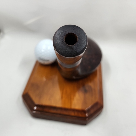 Vtg GE General Electric Schavolite Textolite Golf Club Pen Holder Office plaque - Picture 16 of 16